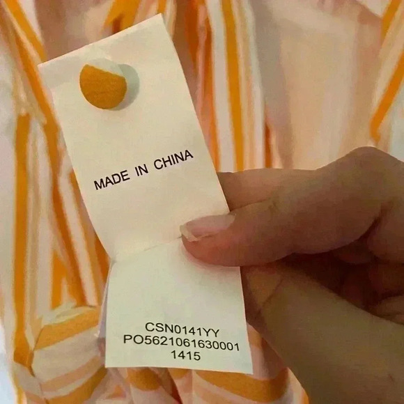 NWT CUPSHE Women's V Neck Striped Tie Back A Shape Knee Length Dress Siz… - Picture 12 of 12